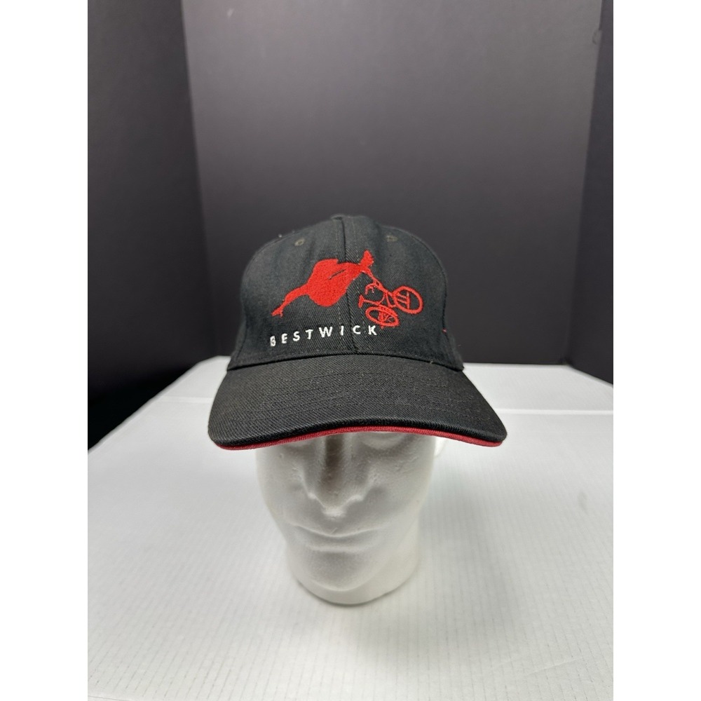 Bestwick GT Bike Bicycle Cap Hat S/M Size Black Fitted Black Heavy - Picture 2 of 6